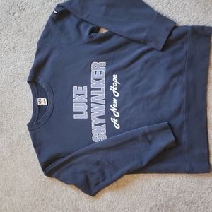 LUKE SKYWALKER SWEATSHIRT. BLUE AND WHITE.